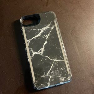Black marble Lumee case for iPhone 7+ or 8+